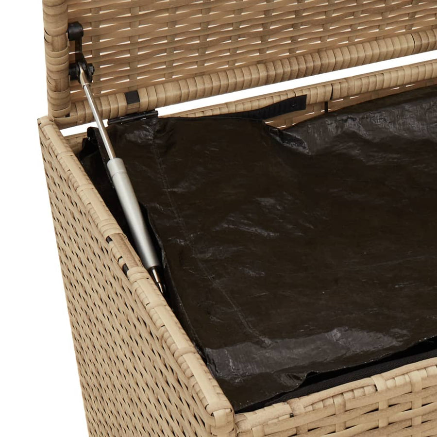 Tuinbox Met Wielen 469 L Poly Rattan 200 x 50 x 58 cm