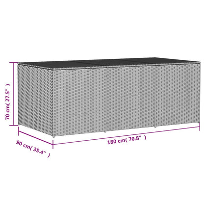 Tuinbox 984 L Poly Rattan 180 x 90 x 70 cm