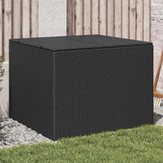 Tuinbox 80x75x59 cm poly rattan zwart