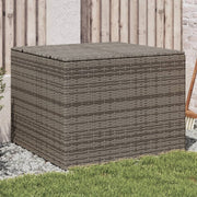 Tuinbox 80x75x59 cm poly rattan grijs