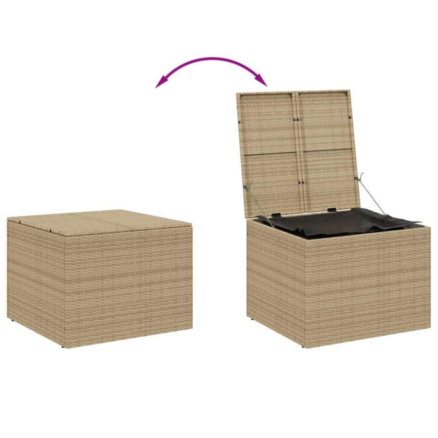 Tuinbox 291 L Poly Rattan 80 x 75 x 59 cm