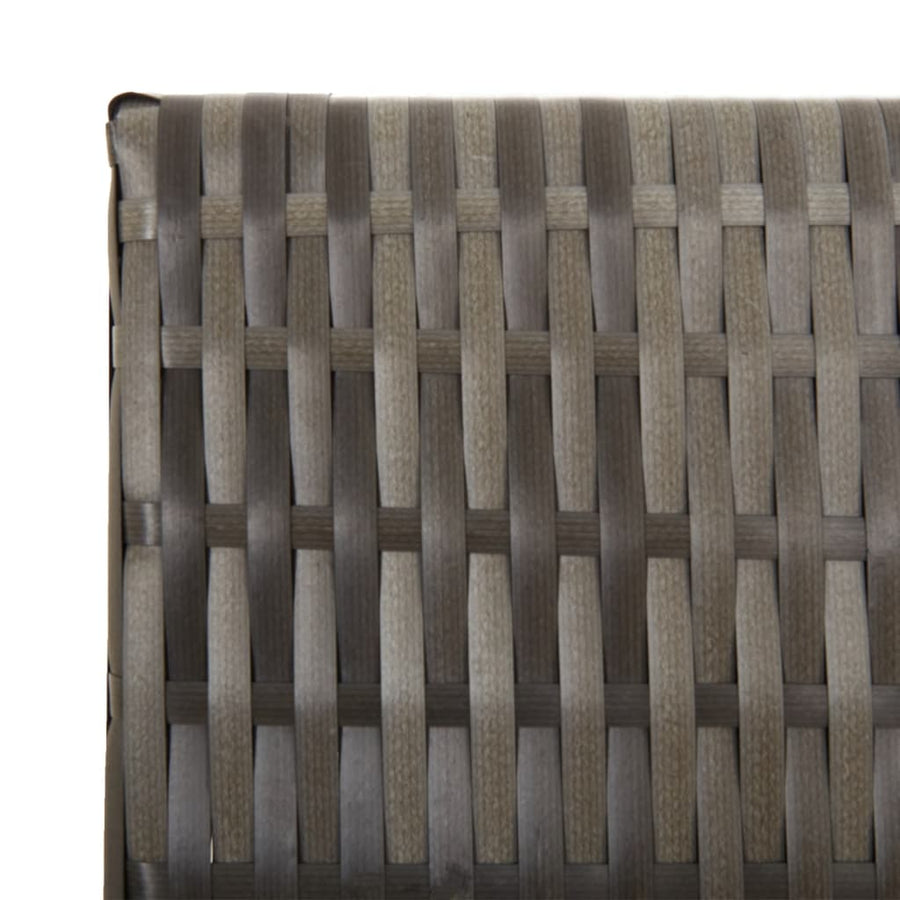 Kamerscherm 3 Panelen Poly Rattan Grijs 1