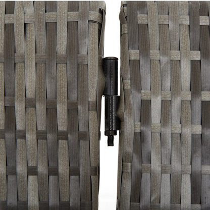Kamerscherm 3 Panelen Poly Rattan Grijs 1