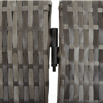 Kamerscherm 4 Panelen Poly Rattan Grijs 1