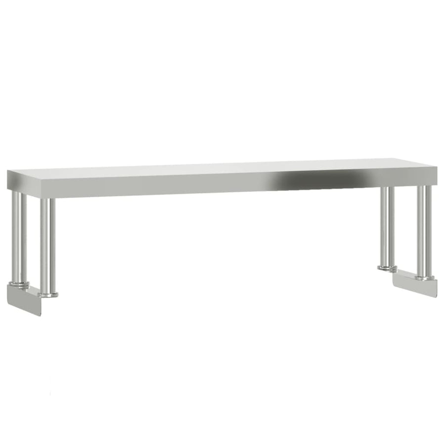 Keukenwerktafel Met Bovenschap 110X55X120 Cm Roestvrij Staal