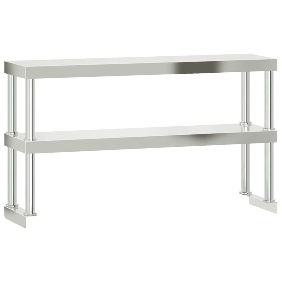 Keukenwerktafel Met Bovenschap 110X55X150 Cm Roestvrij Staal