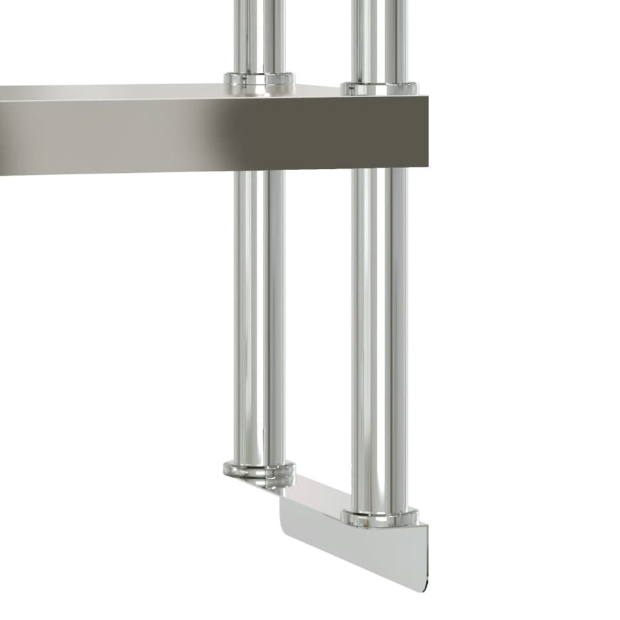 Keukenwerktafel Met Bovenschap 110X55X150 Cm Roestvrij Staal