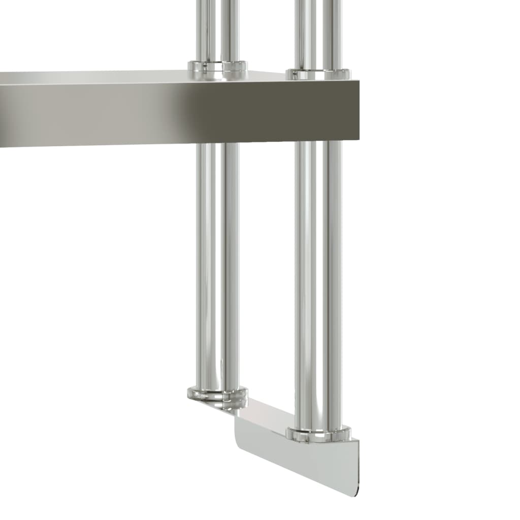 Keukenwerktafel Met Bovenschap 110X55X150 Cm Roestvrij Staal