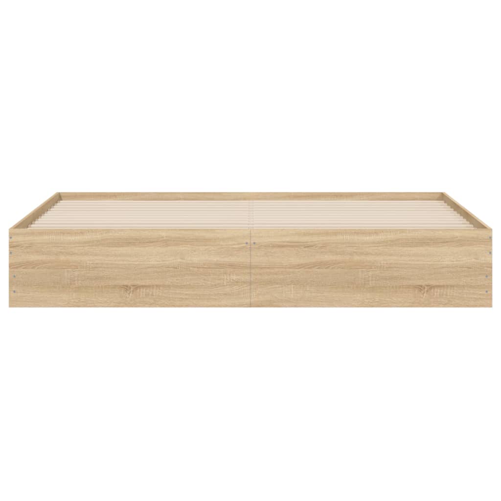 Bedframe met lades bewerkt hout sonoma eikenkleurig 180x200 cm