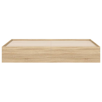 Bedframe met lades bewerkt hout sonoma eikenkleurig 180x200 cm