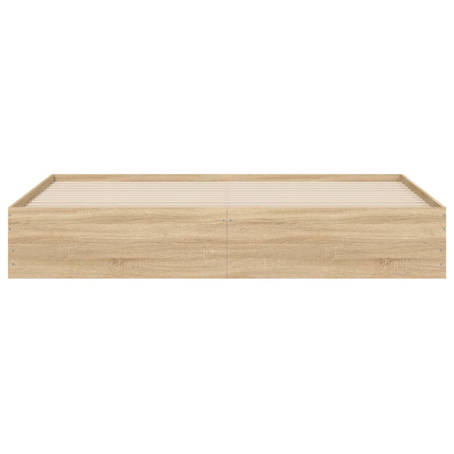 Bedframe met lades bewerkt hout sonoma eikenkleurig 180x200 cm