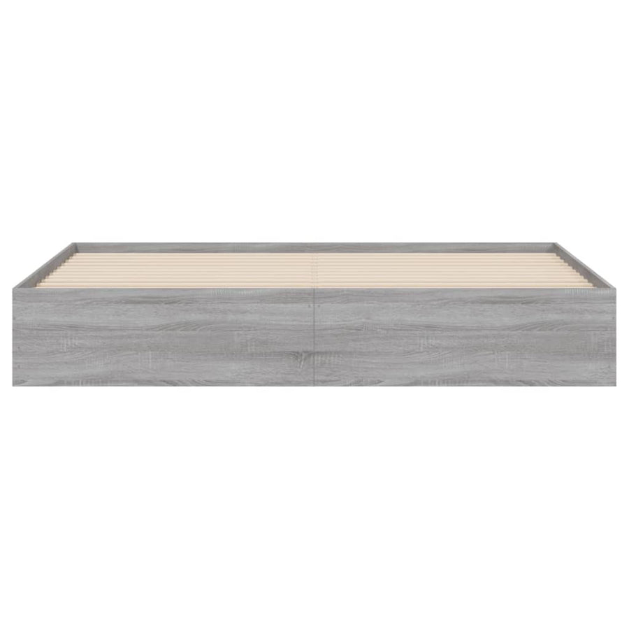 Bedframe met lades bewerkt hout grijs sonoma eiken 180x200 cm