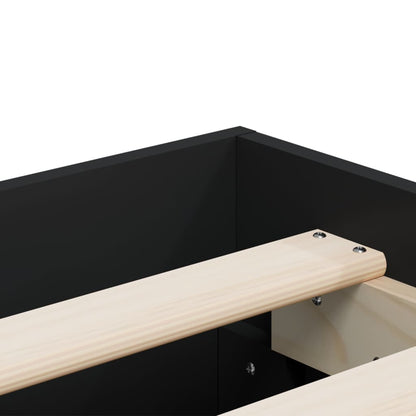 Bedframe met lades bewerkt hout bruin eikenkleurig 120x190 cm