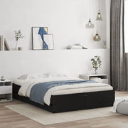 Bedframe met lades 120x190 cm bewerkt hout bruin eikenkleur
