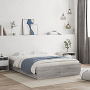 Bedframe met lades 120x190 cm grijs sonoma eiken