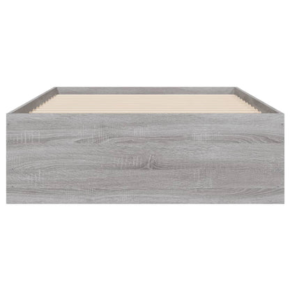 Bedframe met lades bewerkt hout grijs sonoma eiken 90x190 cm