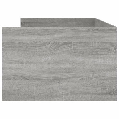 Bedframe met lades grijs sonoma eikenkleurig 100x200 cm 100 x 200 cm Grijs sonoma