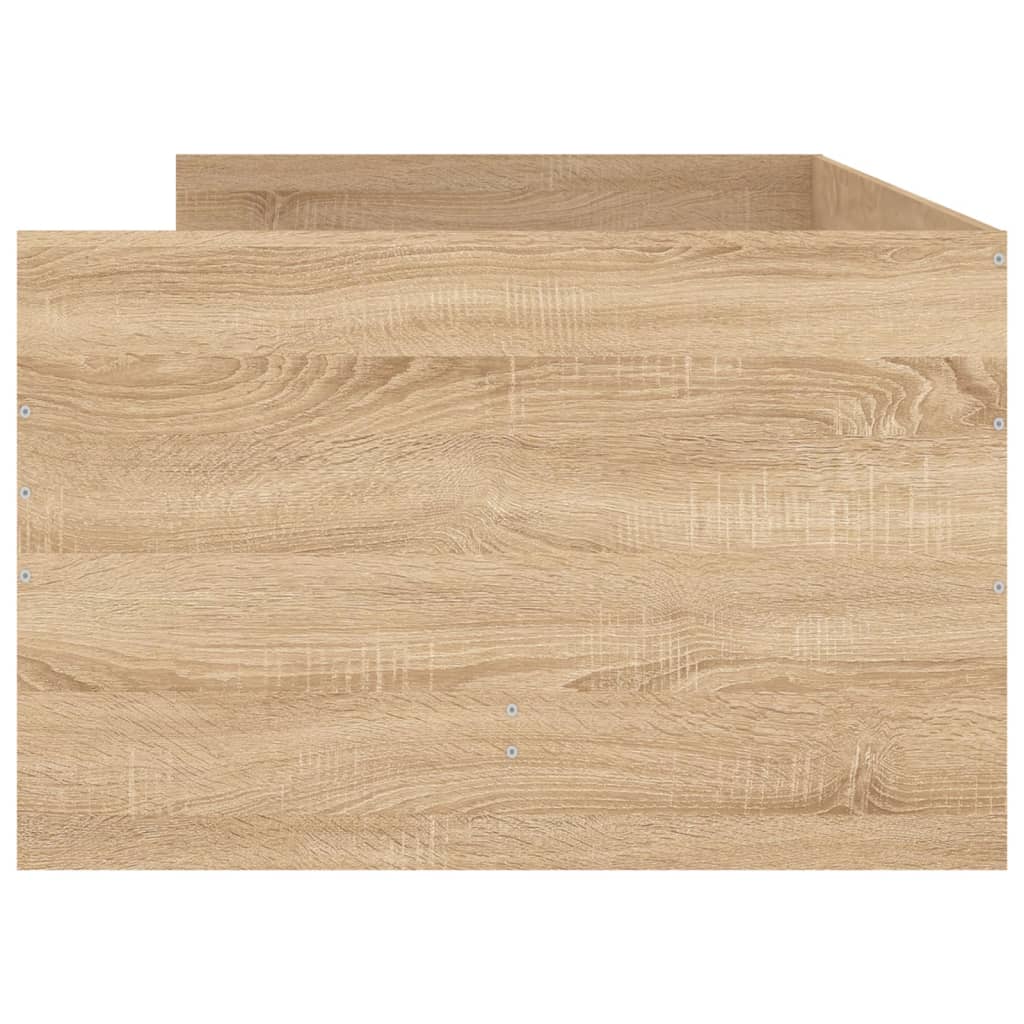Bedframe met lades sonoma eikenkleurig 90x200 cm 90 x 200 cm Sonoma eiken