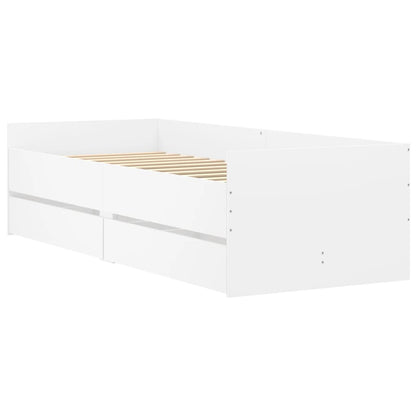 Bedframe Met Lades Wit 90 x 190 cm