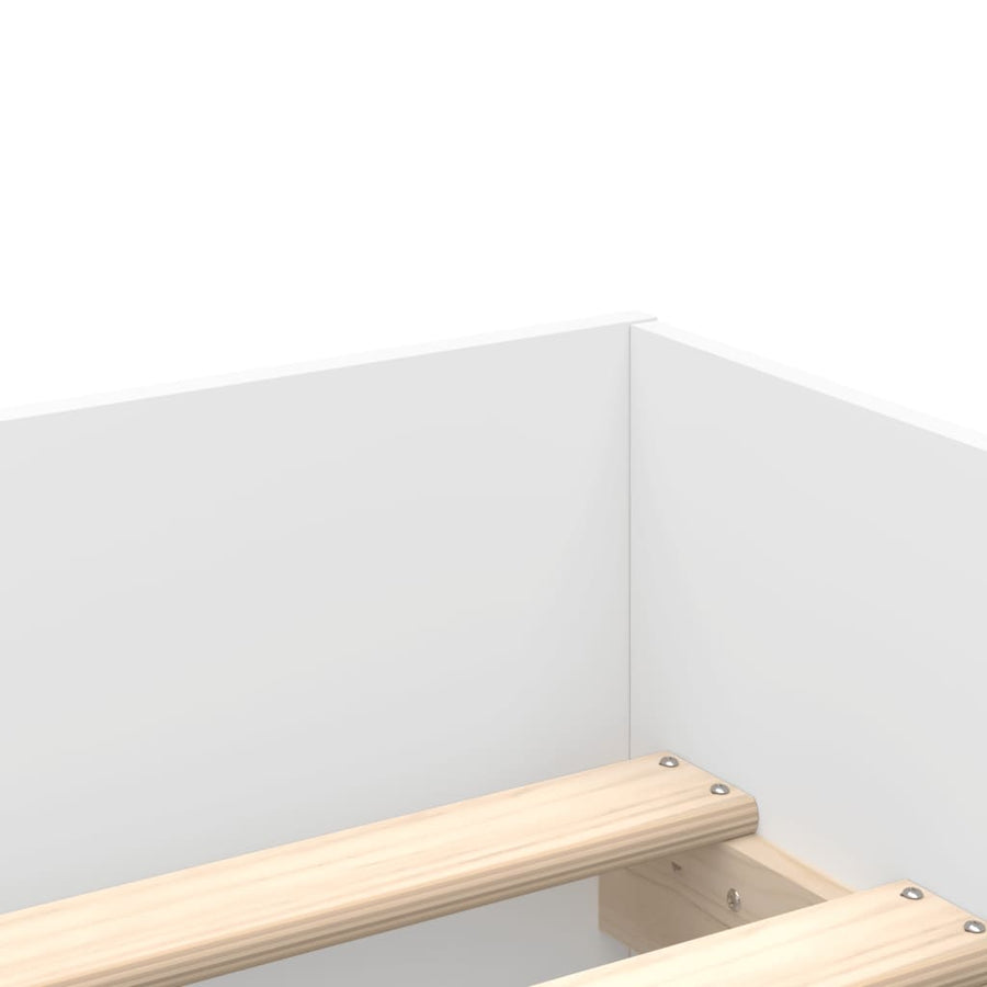 Bedframe Met Lades Wit 90 x 190 cm