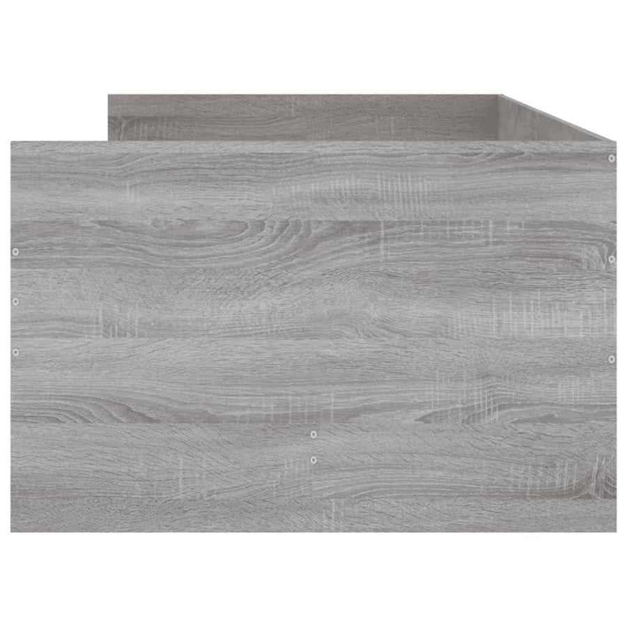 Bedframe Met Lades Eikenkleurig Grijs sonoma 90 x 190 cm
