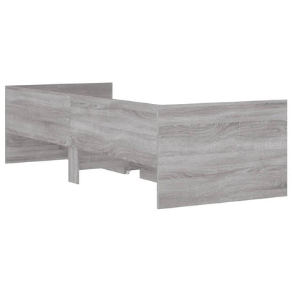 Bedframe Met Lades Eikenkleurig Grijs sonoma 90 x 190 cm