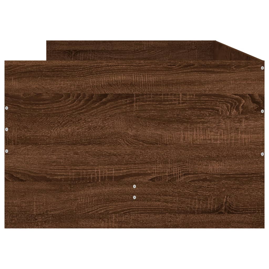 Bedframe Met Lades Ig 90 x 190 cm bruin eikenkleur