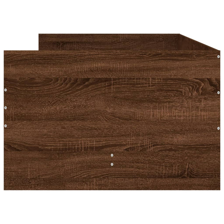 Bedframe Met Lades Ig 90 x 190 cm bruin eikenkleur