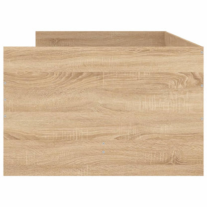 Bedframe sonoma eikenkleurig 75x190 cm Small Single 75 x 190 cm Sonoma eiken