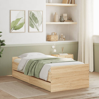 Bedframe Met Lades Kleurig 100 x 200 cm