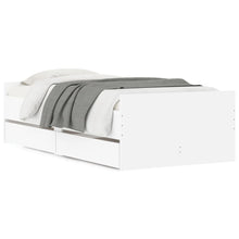 Bedframe met lades wit 90x200 cm 90 x 200 cm Wit