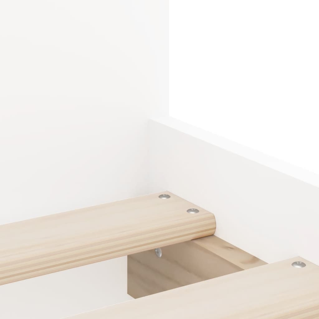 Bedframe met lades wit 90x200 cm 90 x 200 cm Wit
