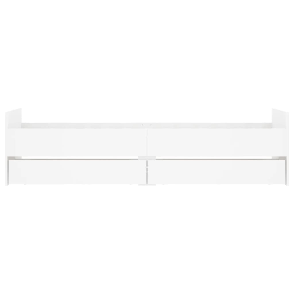 Bedframe met lades wit 90x190 cm 90 x 190 cm Wit