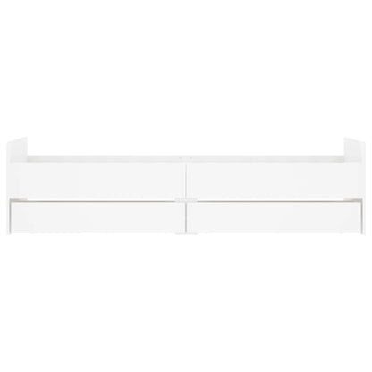 Bedframe met lades wit 90x190 cm 90 x 190 cm Wit