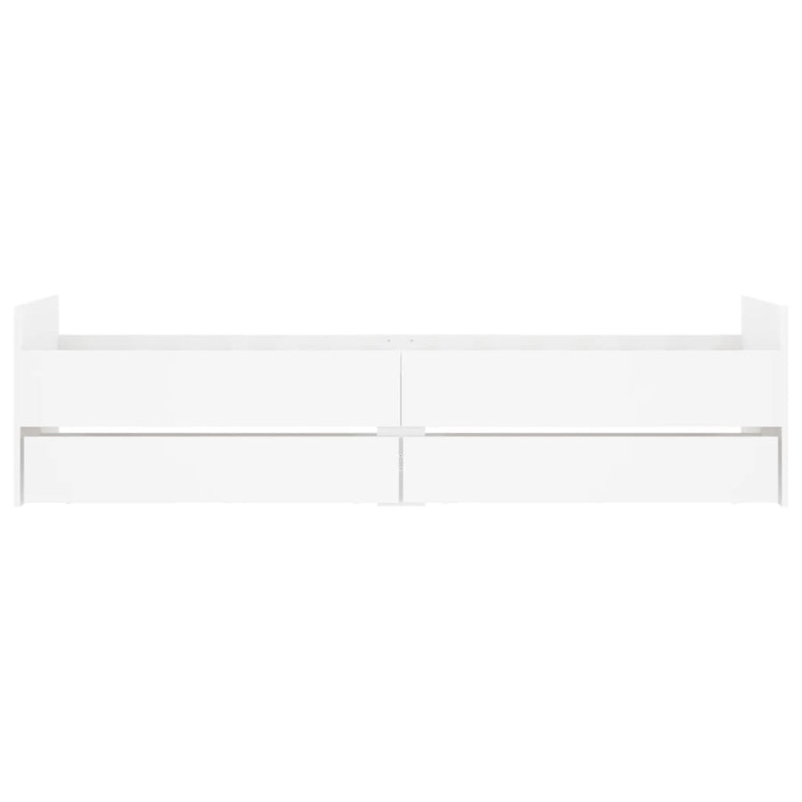 Bedframe met lades wit 90x190 cm 90 x 190 cm Wit