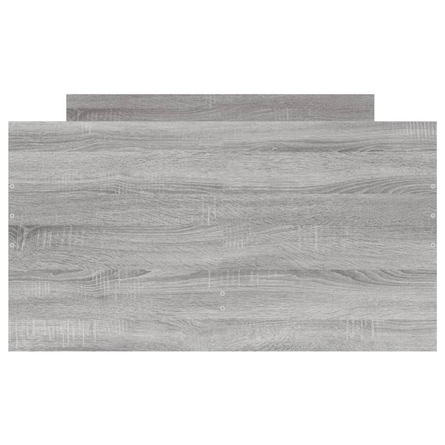 Bedframe met lades grijs sonoma eikenkleurig 90x190 cm 90 x 190 cm Grijs sonoma