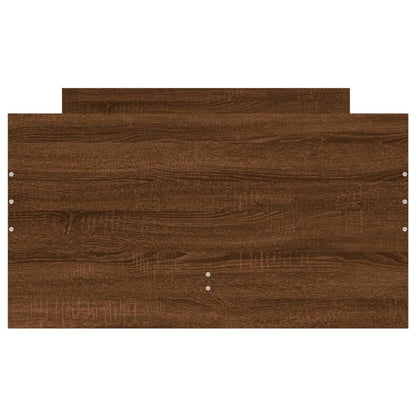Bedframe met lades bruin eikenkleurig 90x190 cm 90 x 190 cm bruin eikenkleur