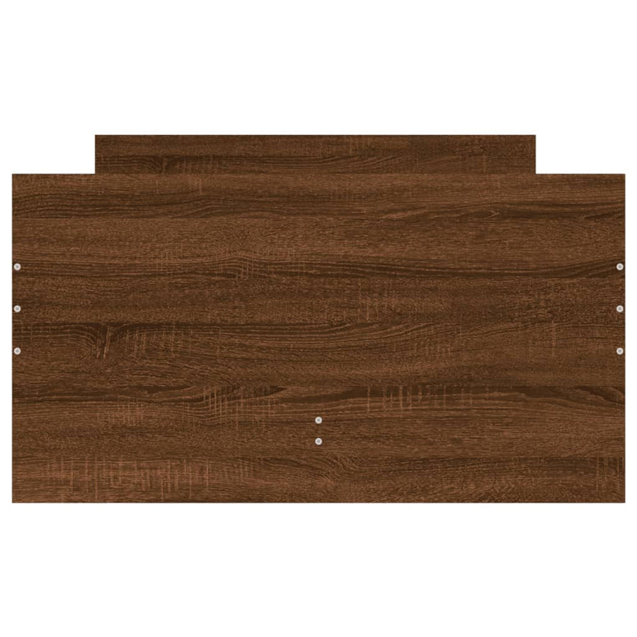 Bedframe met lades bruin eikenkleurig 90x190 cm 90 x 190 cm bruin eikenkleur