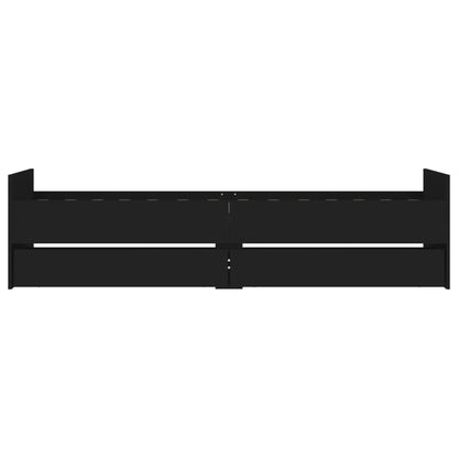 Bedframe Met Lades Small Single Zwart 75 x 190 cm