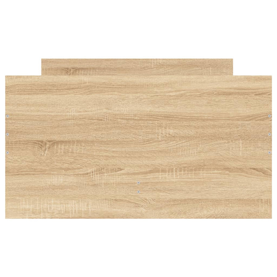 Bedframe Kleurig Small Single Sonoma eiken 75 x 190 cm
