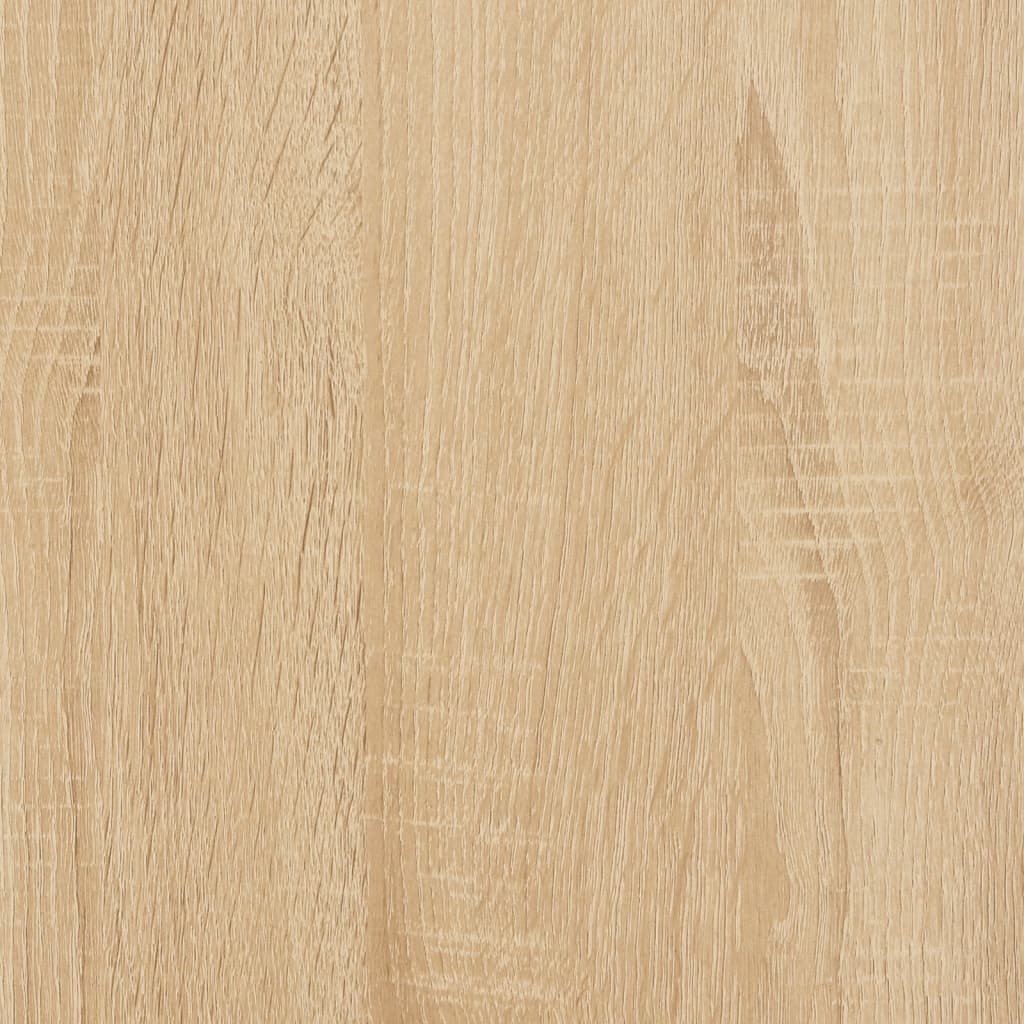 Bedframe met hoofdeinde bewerkt hout sonoma eiken 140x190 cm 140 x 190 cm Sonoma eiken