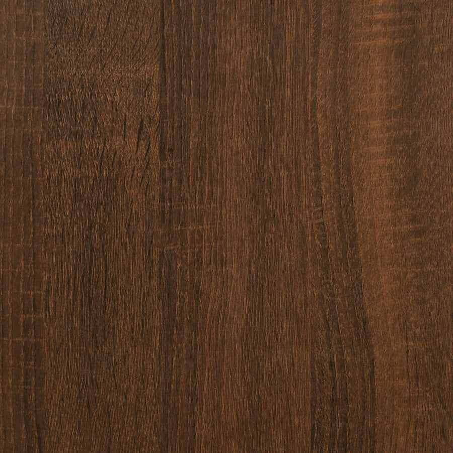 Bedframe met hoofdeinde bruin eikenkleurig 120x190 cm 120 x 190 cm bruin eikenkleur