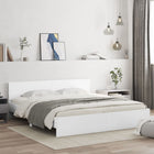 Bedframe wit 200x200 cm met hoofdeinde