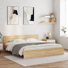 Bedframe 160x200 cm sonoma eiken met hoofdeinde