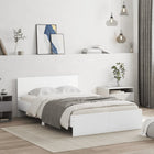 Bedframe wit 135x190 cm met hoofdeinde