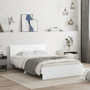 Bedframe wit 135x190 cm met hoofdeinde