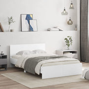 Bedframe 120x190 cm wit met hoofdeinde