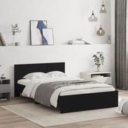 Bedframe zwart 120x190 cm met hoofdeinde