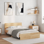 Bedframe 120x190 cm sonoma eiken met hoofdeinde