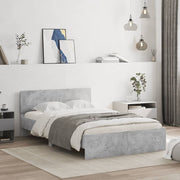 Bedframe betongrijs 120x190 cm